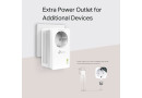 Мережевий адаптер PowerLine TP-Link Passthrough Powerline Starter TL-PA7017P - зображення 3