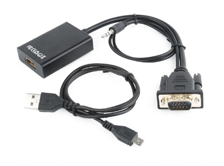 Перехідник VGA to HDMI Cablexpert (A-VGA-HDMI-01) - зображення 1