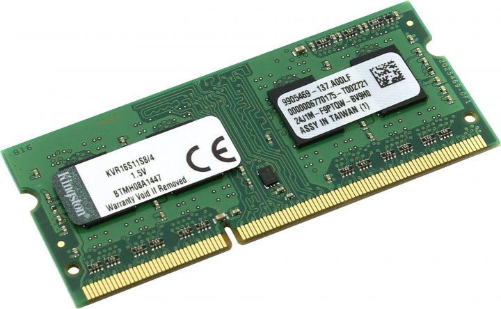 Пам'ять DDR3-1600 4 Gb Kingston SoDIMM - зображення 2