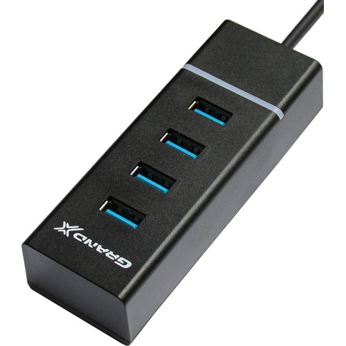 Концентратор USB 3.0 Grand-X GH-412 4 порти - зображення 1