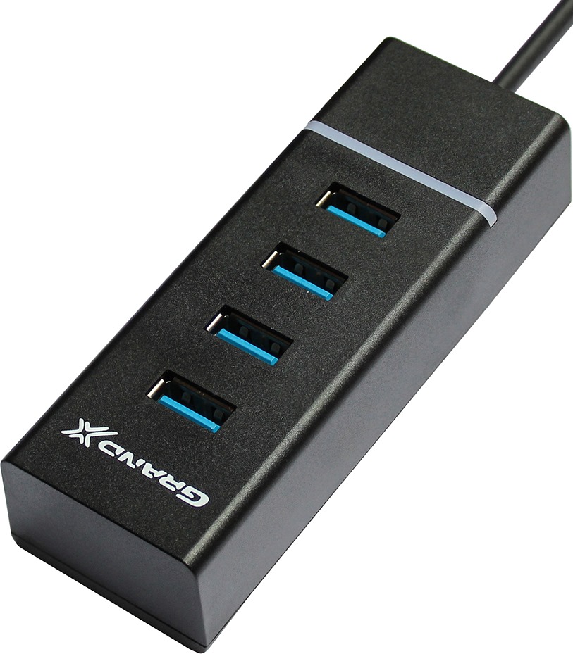 Концентратор USB 3.0 Grand-X GH-412 4 порти - зображення 1