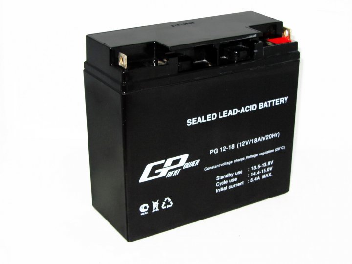 Акумуляторна батарея Great Power 12V-18Ah (PG12-18) - зображення 1