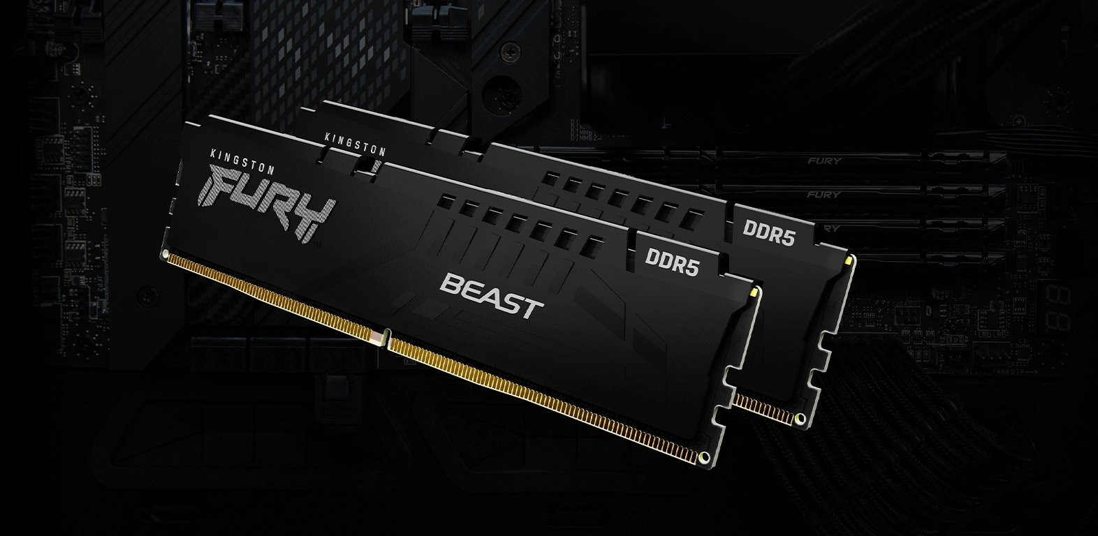 Пам'ять DDR5 RAM_32Gb (2x16Gb) 5600Mhz Kingston Fury Beast Black (KF556C40BBK2-32) - зображення 4