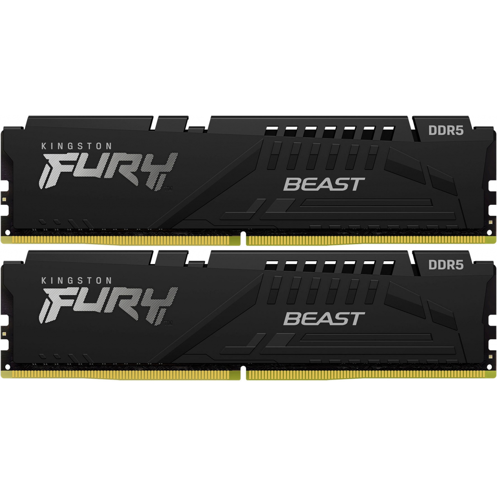Пам'ять DDR5 RAM_32Gb (2x16Gb) 5200Mhz Kingston Fury Beast Black (KF552C40BBK2-32) - зображення 1