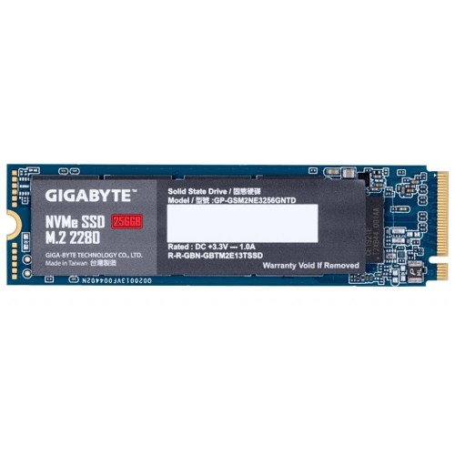Накопичувач SSD NVMe M.2 256GB Gigabyte (GP-GSM2NE3256GNTD) - зображення 1