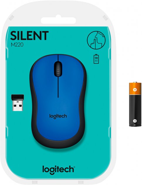 Мишка Logitech M220 Silent Blue (910-004879) - зображення 5