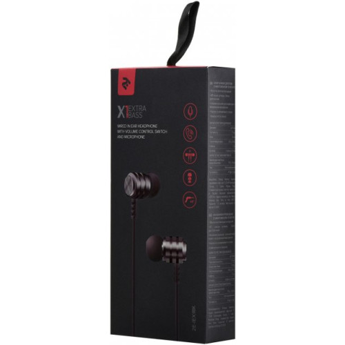 Гарнітура 2E X1 Extra Bass Mic Black - зображення 5