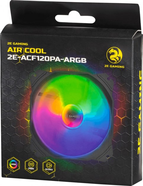 Вентилятор для корпусів 120 мм 2E Gaming Air Cool ACF120PA-ARGB - зображення 11