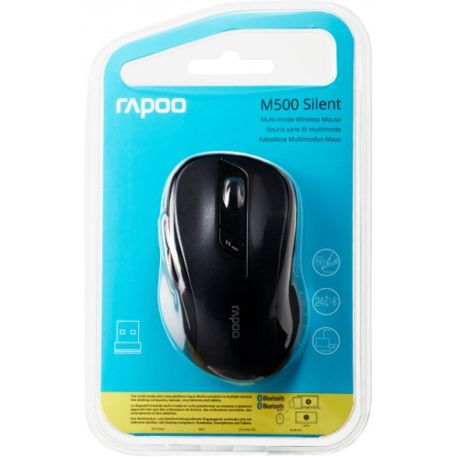 Мишка Rapoo M500 Silent Black - зображення 5