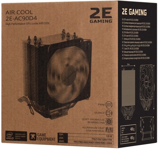 Вентилятор 2E Gaming Air Cool AC90D4 (2E-AC90D4) - зображення 5