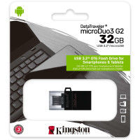 Флеш пам'ять USB 32 Gb Kingston DT MicroDuo 3 Gen2 + microUSB