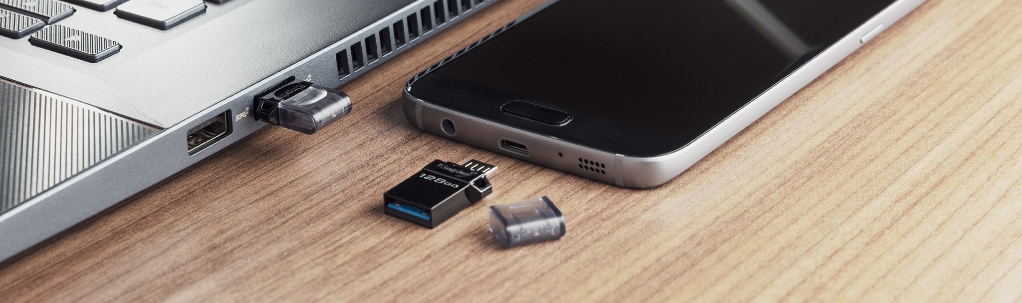 Флеш пам'ять USB 32 Gb Kingston DT MicroDuo 3 Gen2 + microUSB - зображення 4