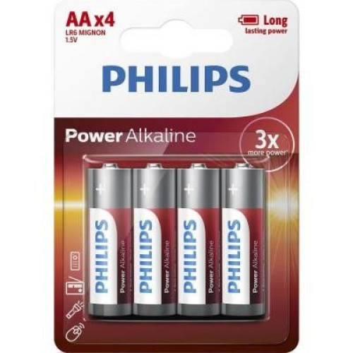 Батарейка AA Philips Power Alkaline (LR6P4B\/10) - зображення 1