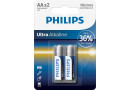 Батарейка AA Philips Ultra Alkaline (LR6E2B\/10) - зображення 1