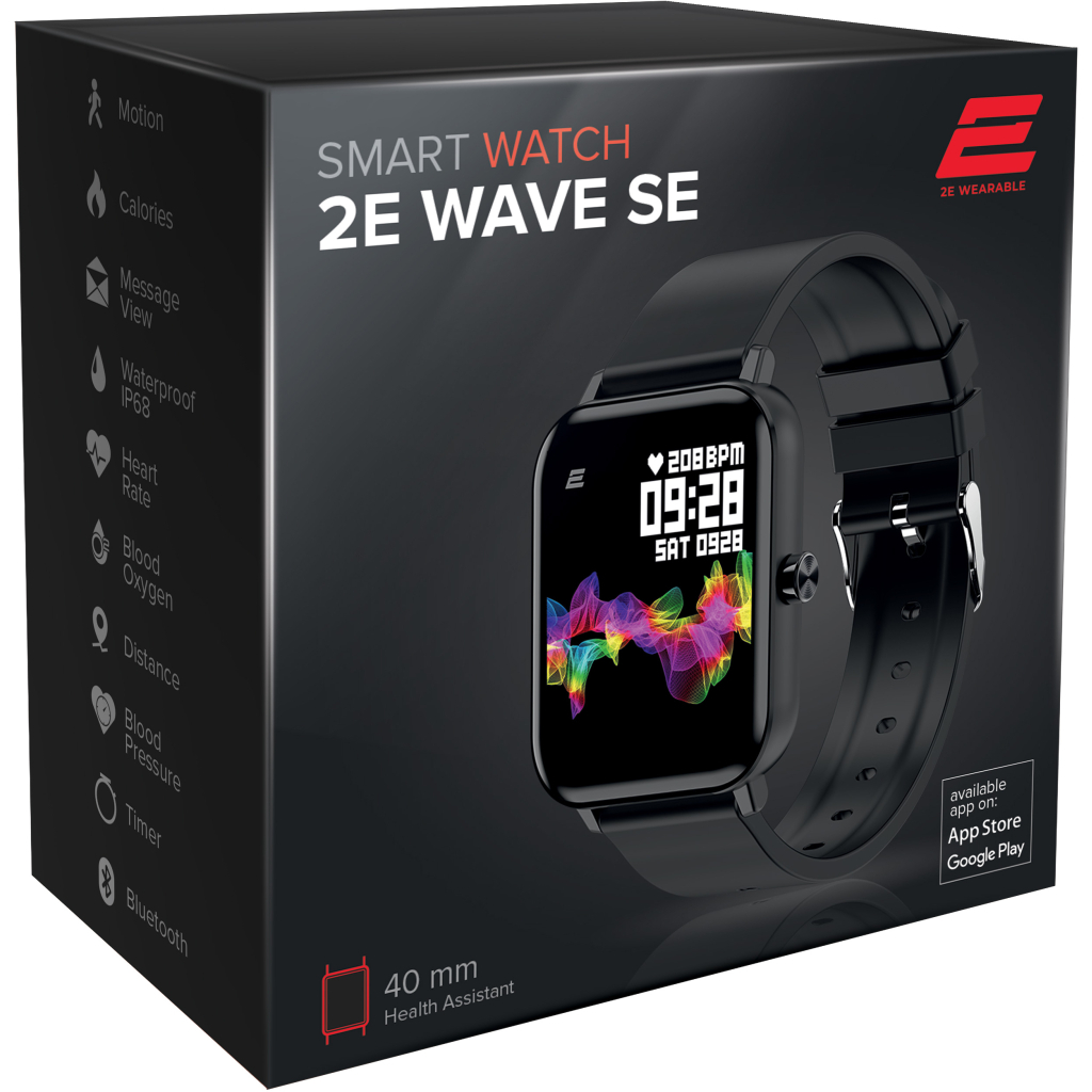 Смарт годинник 2E Wave SE (2E-CWW10BK) - зображення 3