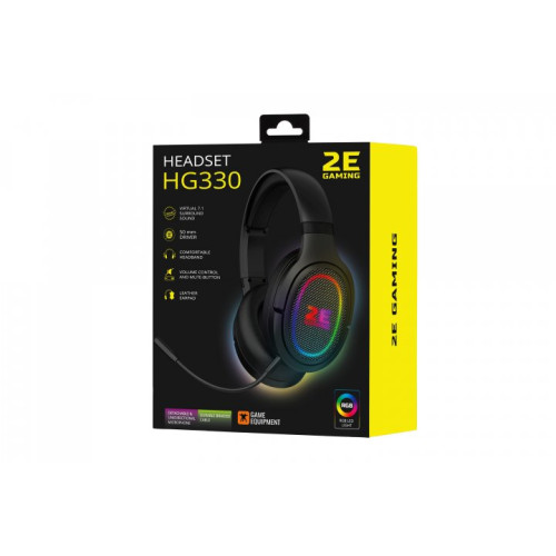 Гарнітура 2E Gaming HG330 7.1 Black (2E-HG330BK-7.1) - зображення 9