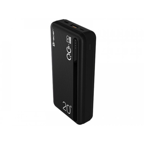 Батарея POWER BANK Tracer 20000mAh QC3.0-PD20W Black - зображення 1