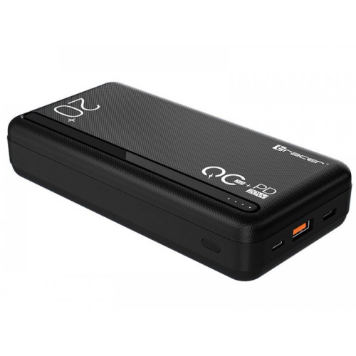 Батарея POWER BANK Tracer 20000mAh QC3.0-PD20W Black - зображення 2