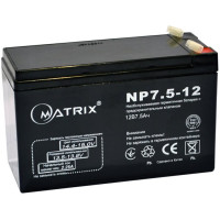 Акумуляторна батарея Matrix 12V  7.5Ah (NP7.5_12)
