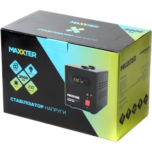 Стабілізатор напруги Maxxter MX-AVR-S2000-01 - зображення 3