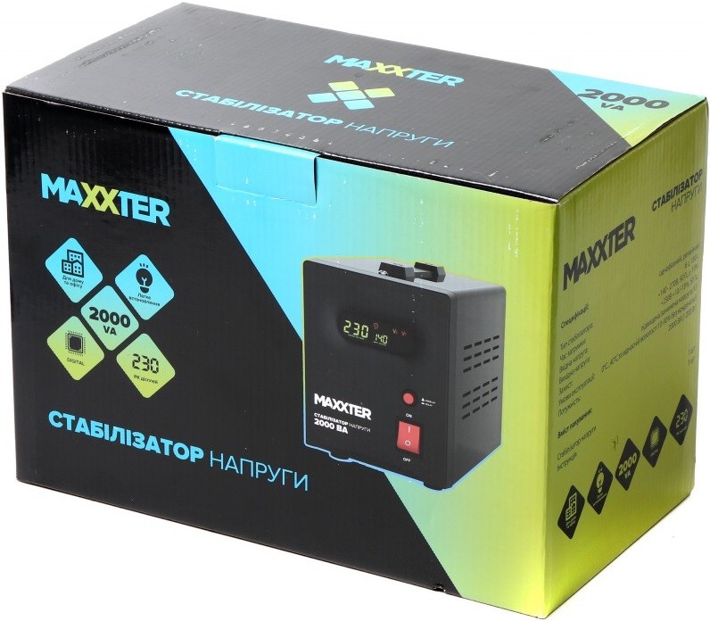 Стабілізатор напруги Maxxter MX-AVR-S2000-01 - зображення 3