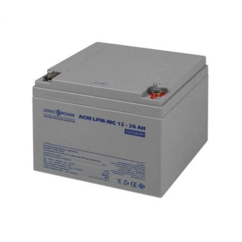 Акумуляторна батарея LogicPower LPM-MG 12V 26Ah мультигелева (6557) - зображення 1