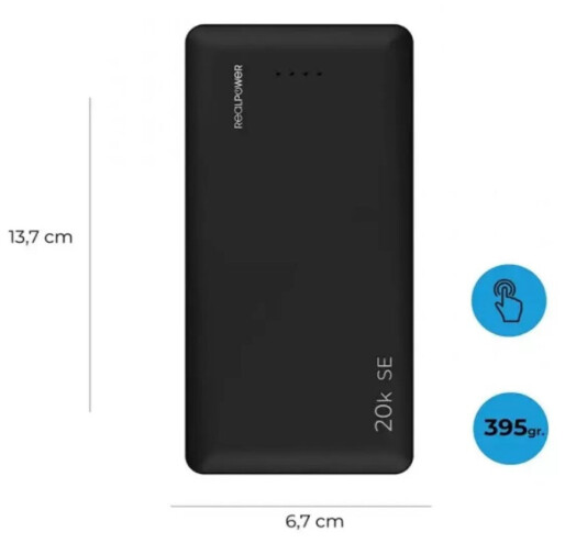 Батарея POWER BANK RealPower PB-20k SE 20000mAh - зображення 4