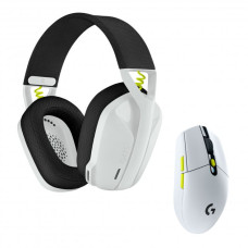 Комплект гарнітура Logitech G435SE + мишка Logitech G305SE Wireless White (981-001162) - зображення 1