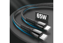 Кабель USB Type C to Type C 2.0м. Colorway PD Fast Charging, 3A, 65W - зображення 4