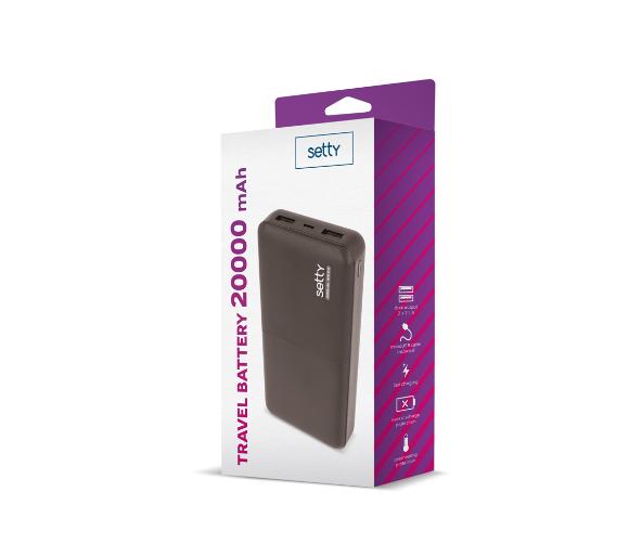 Батарея POWER BANK Setty SPB-20 20000mAh - зображення 2