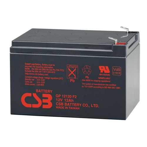 Акумуляторна батарея CSB 12V 12Ah (GP12120 F2) - зображення 1