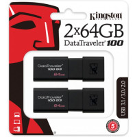Флеш пам'ять USB 64 Gb Kingston DT 100 G3 USB3.0