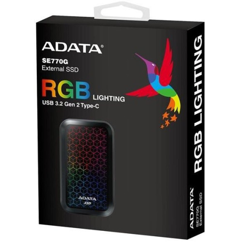 Зовнішній накопичувач SSD 512GB ADATA SE770G (ASE770G-512GU32G2-CBK) - зображення 6
