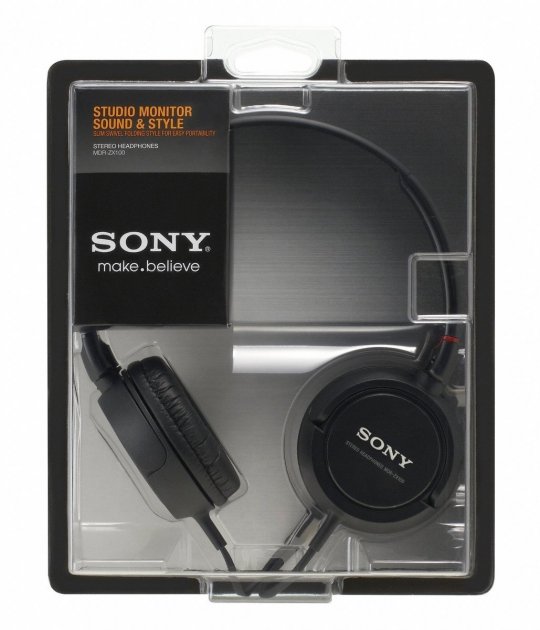 Навушники SONY MDR-ZX110 black - зображення 5
