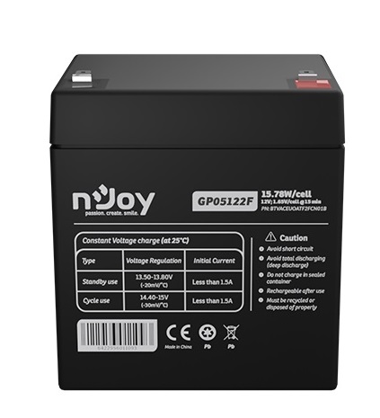 Акумуляторна батарея Njoy VRLA AGM 12V 5Ah (GP05122F) - зображення 1
