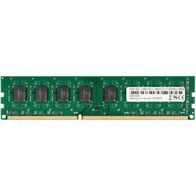 Пам'ять DDR3 RAM 8GB (1x8GB) 1600MHz eXceleram PC3-12800 CL11 1.5В - зображення 1