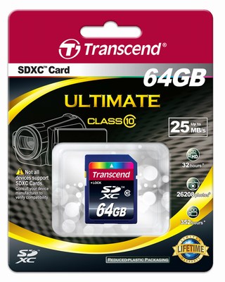 Secure Digital card 64 Gb Transcend SDXC class10 - зображення 1