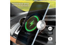 Авто-кріплення + бездротовий ЗП ColorWay AutoSense Car Wireless Charger 2 15W Black - зображення 12