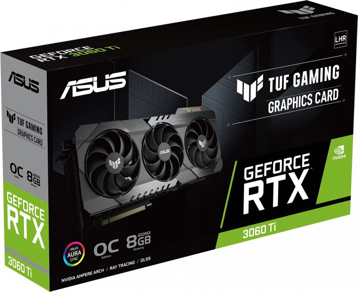 Відеокарта GeForce RTX 3060 Ti 8 GDDR6X Asus TUF GAMING OC (TUF-RTX3060TI-O8GD6X-GAMING) - зображення 7