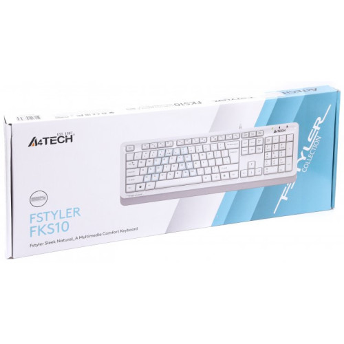 Клавіатура A4-Tech Fstyler FKS10 White - зображення 4