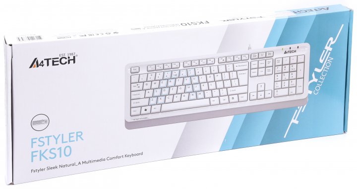 Клавіатура A4-Tech Fstyler FKS10 White - зображення 4
