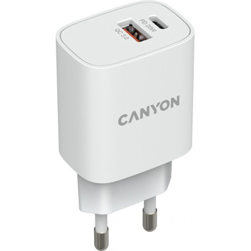 Зарядний пристрій Canyon H-20-04 PD 20W\/QC3.0 18W (CNE-CHA20W04) - зображення 1