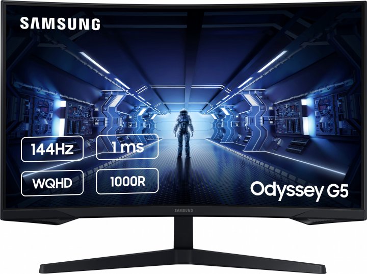 Монітор 32 Samsung Odyssey G5 (C32G55TQW) Curved - зображення 3