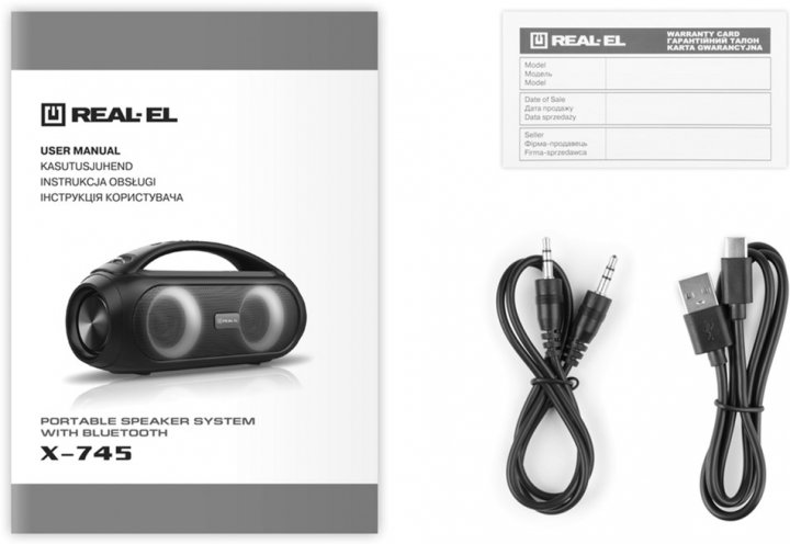 Колонка портативна REAL-EL X-745 Black - зображення 11