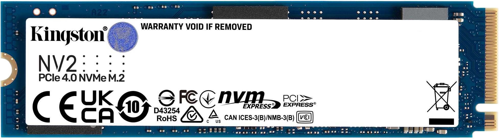 Накопичувач SSD NVMe M.2 2000GB Kingston NV2 (SNV2S\/2000G) - зображення 1