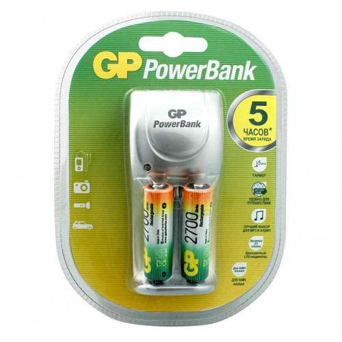 Зарядний пристрій + акумулятори GP PB25 - зображення 1