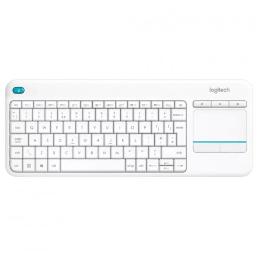 Клавіатура Logitech Media K400 Plus White - зображення 1