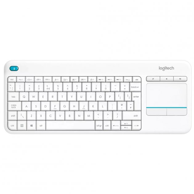 Клавіатура Logitech Media K400 Plus White - зображення 1