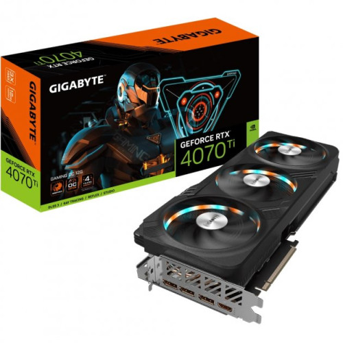Відеокарта GeForce RTX 4070Ti 12Gb GDDR6X GAMING OC Gigabyte (GV-N407TGAMING OC-12GD) - зображення 1