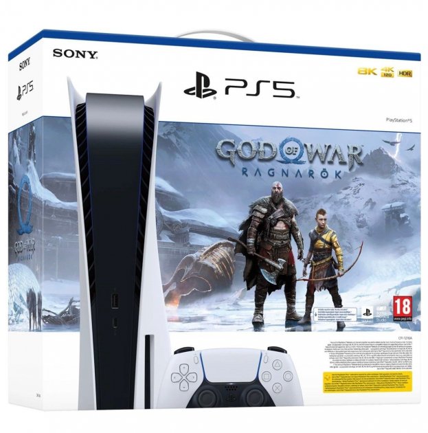 Ігрова консоль Sony PlayStation 5 825GB  God of War Ragnarok Bundle - зображення 2
